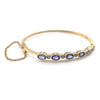 Pre-owned Tanzanite & Diamond Bangle