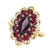 Vintage Garnet Cluster Ring