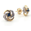 Pre-owned 9ct Gold Sapphire Stud Earrings
