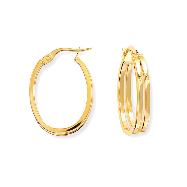 9ct Gold Hoop Earrings