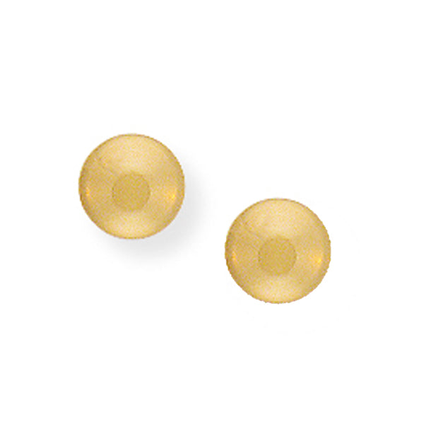 9ct Gold Button Stud Earrings