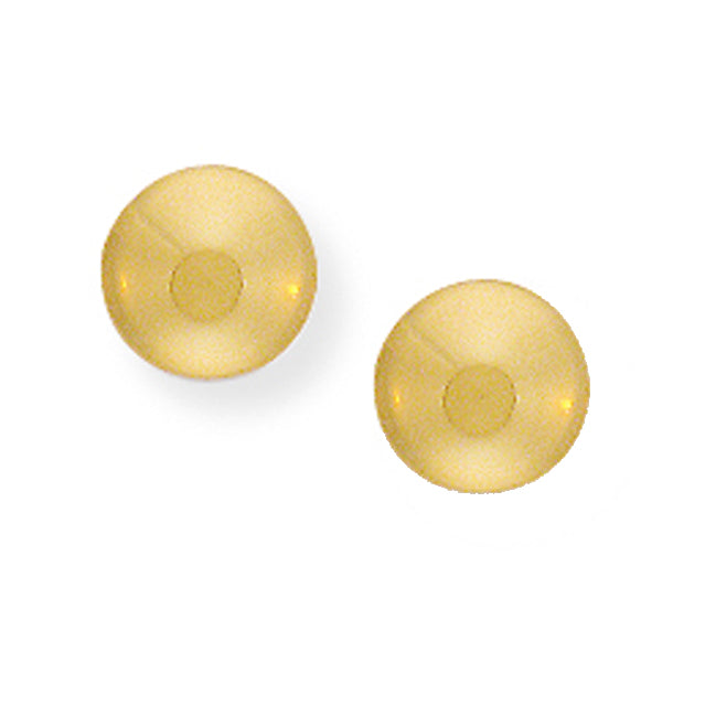 9ct Gold Button Stud Earrings