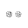 9ct White Gold Ball Stud Earrings