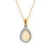 18ct Opal & Diamond Pendant