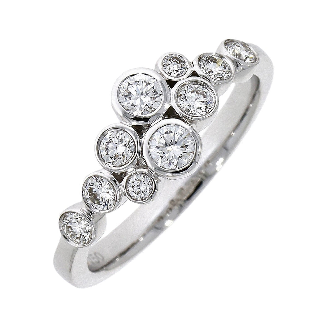 18ct White Gold Bubble Cluster Ring